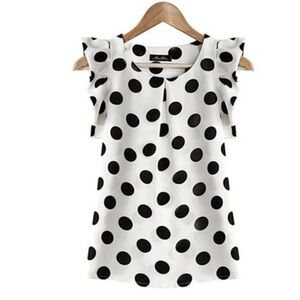Chiffon Short Sleeve Women’s Blouse